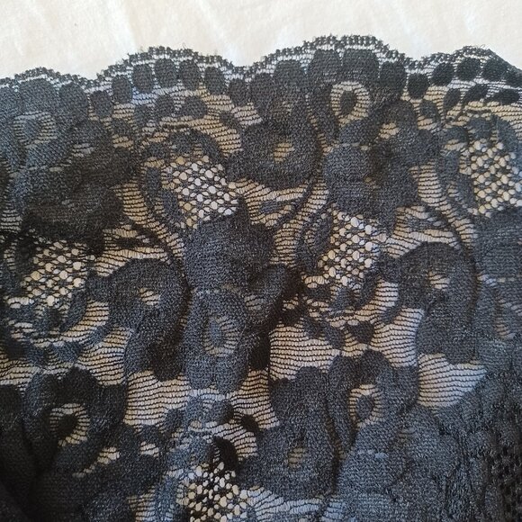 Vintage Frederick's of Hollywood Seduction Crotchless Lace Garter Panty Womens L - Picture 3 of 14